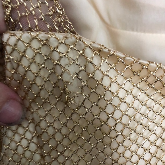 Handmade vintage Gold dress - Picture 9 of 12